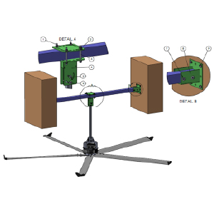 SET DE FIXATION POUR POUTRE